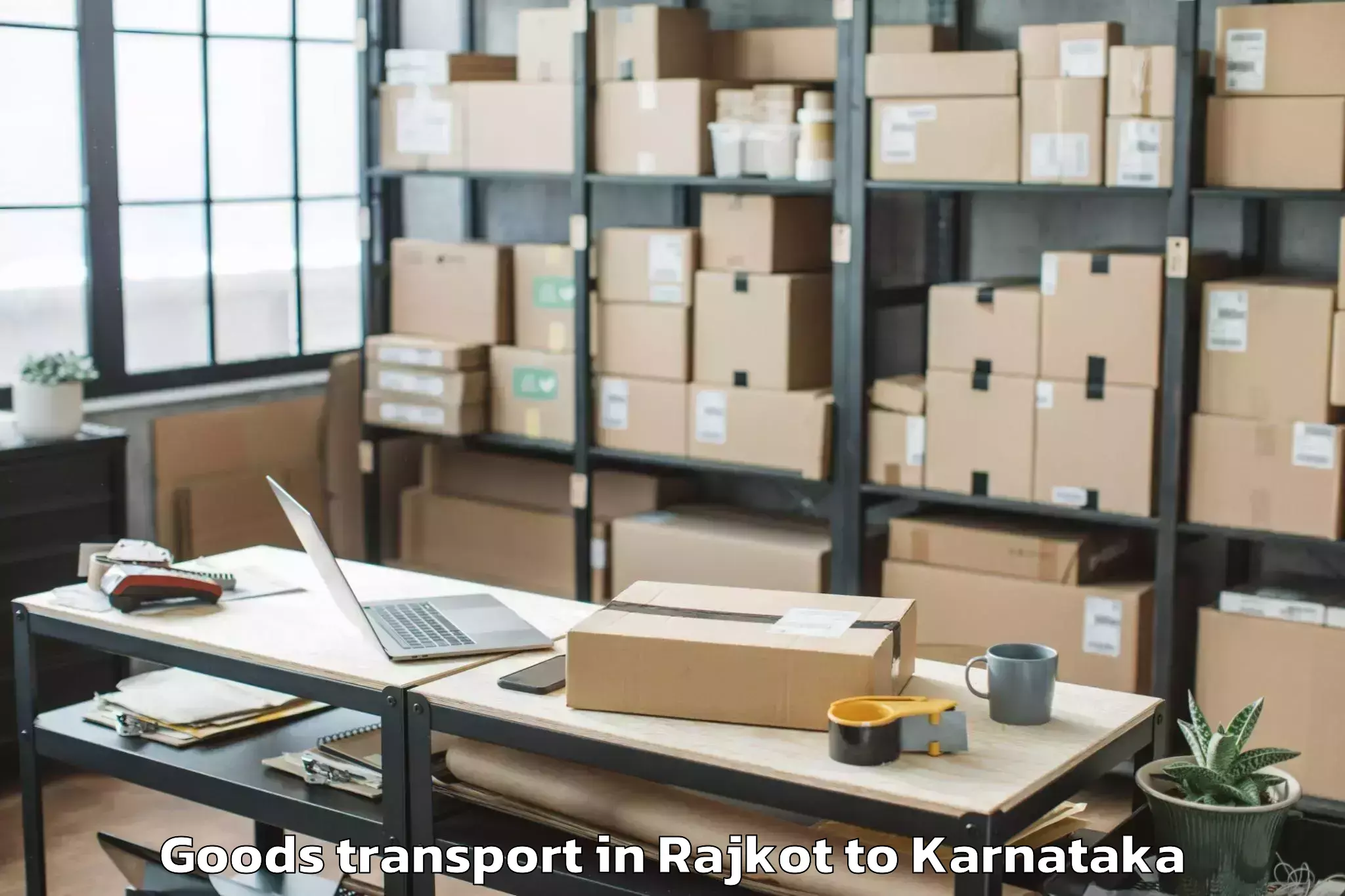 Expert Rajkot to Jain University Bangalore Goods Transport